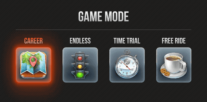 Traffic Road Game Modes